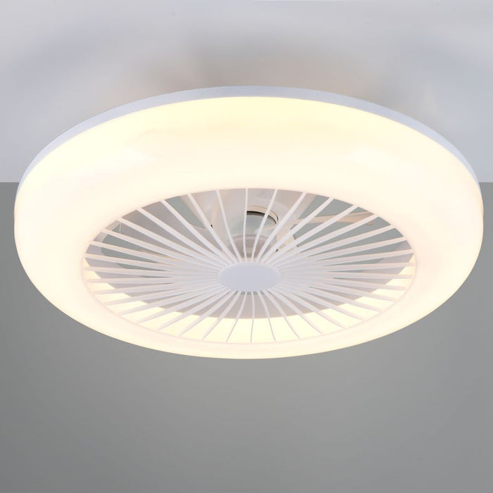 VENTILATORE E PLAFONIERA LED BIANCO