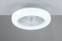 VENTILATORE E PLAFONIERA LED BIANCO