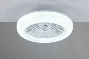 VENTILATORE E PLAFONIERA LED BIANCO