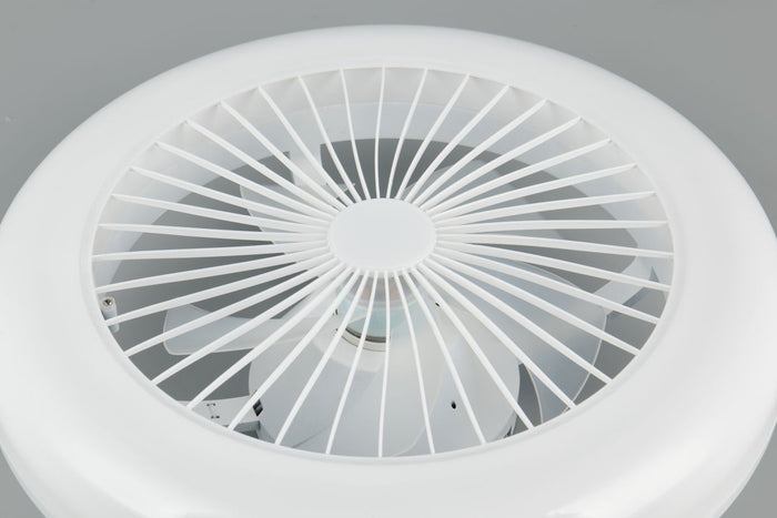VENTILATORE E PLAFONIERA LED BIANCO