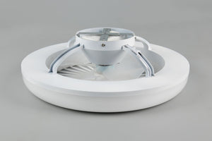 VENTILATORE E PLAFONIERA LED BIANCO