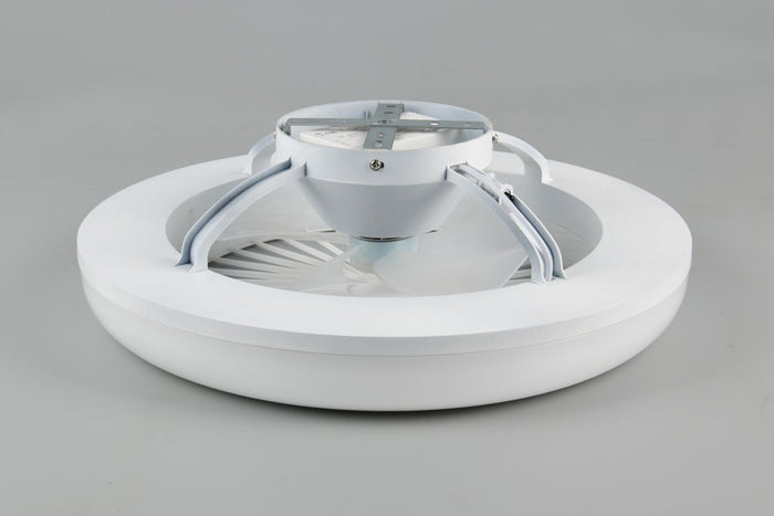 VENTILATORE E PLAFONIERA LED BIANCO