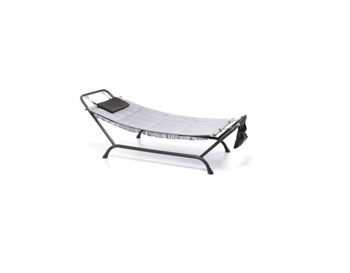 AMACA PRENDISOLE BALI TUBOLARE ANTRACITE TELO GRIGIO CHIARO