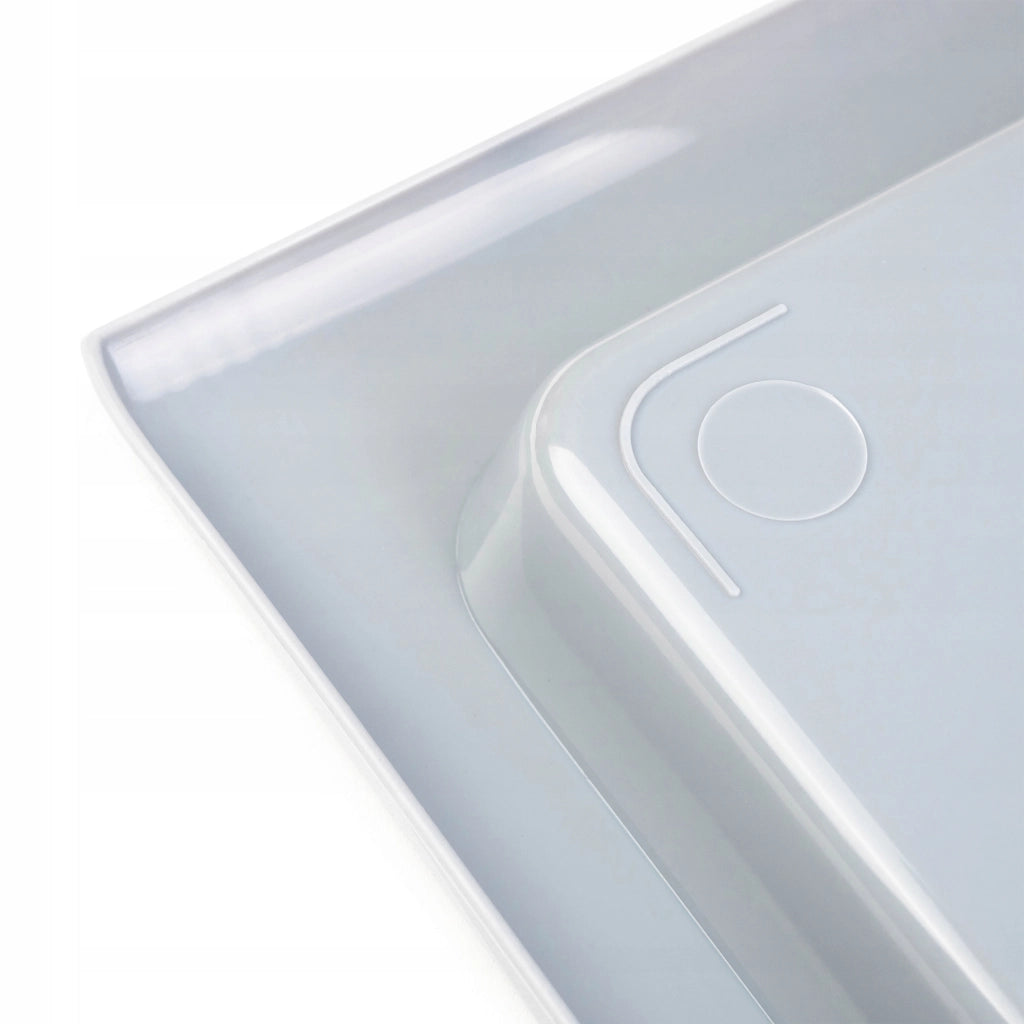 Vassoio da portata in plastica KADAX per cucina, camerieri, bar, grande 40x28 cm