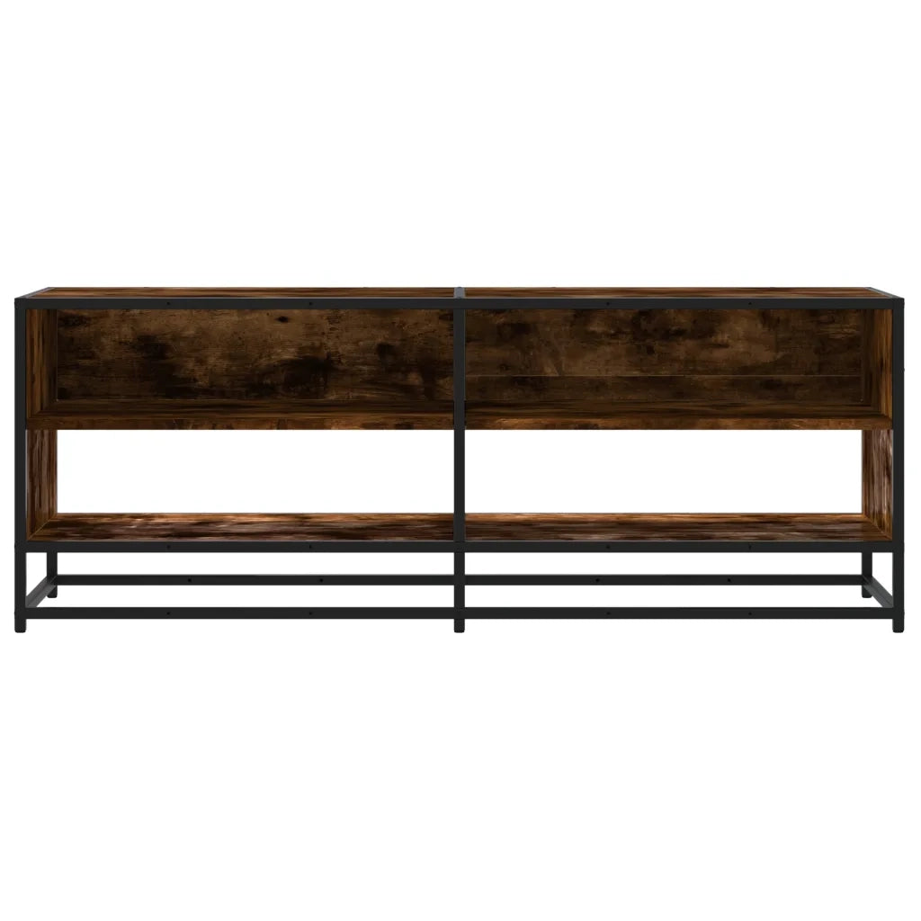 Mobile TV | Armadietto TV | Mobile Porta TV Rovere Fumo 120,5x40x46cm Legno Multistrato e Metallo