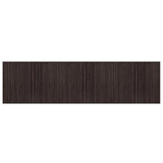 Tappeto del soggiorno | Tappeto Rettangolare Marrone Scuro 80x300 cm in Bamb¨´