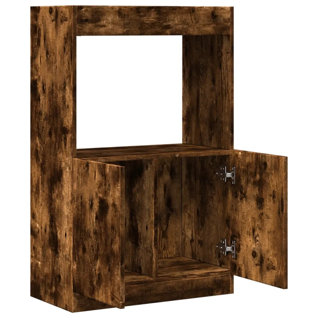 Credenza-Buffet-Armadio da cucina Rovere Fumo 63x33x100 cm in Truciolato