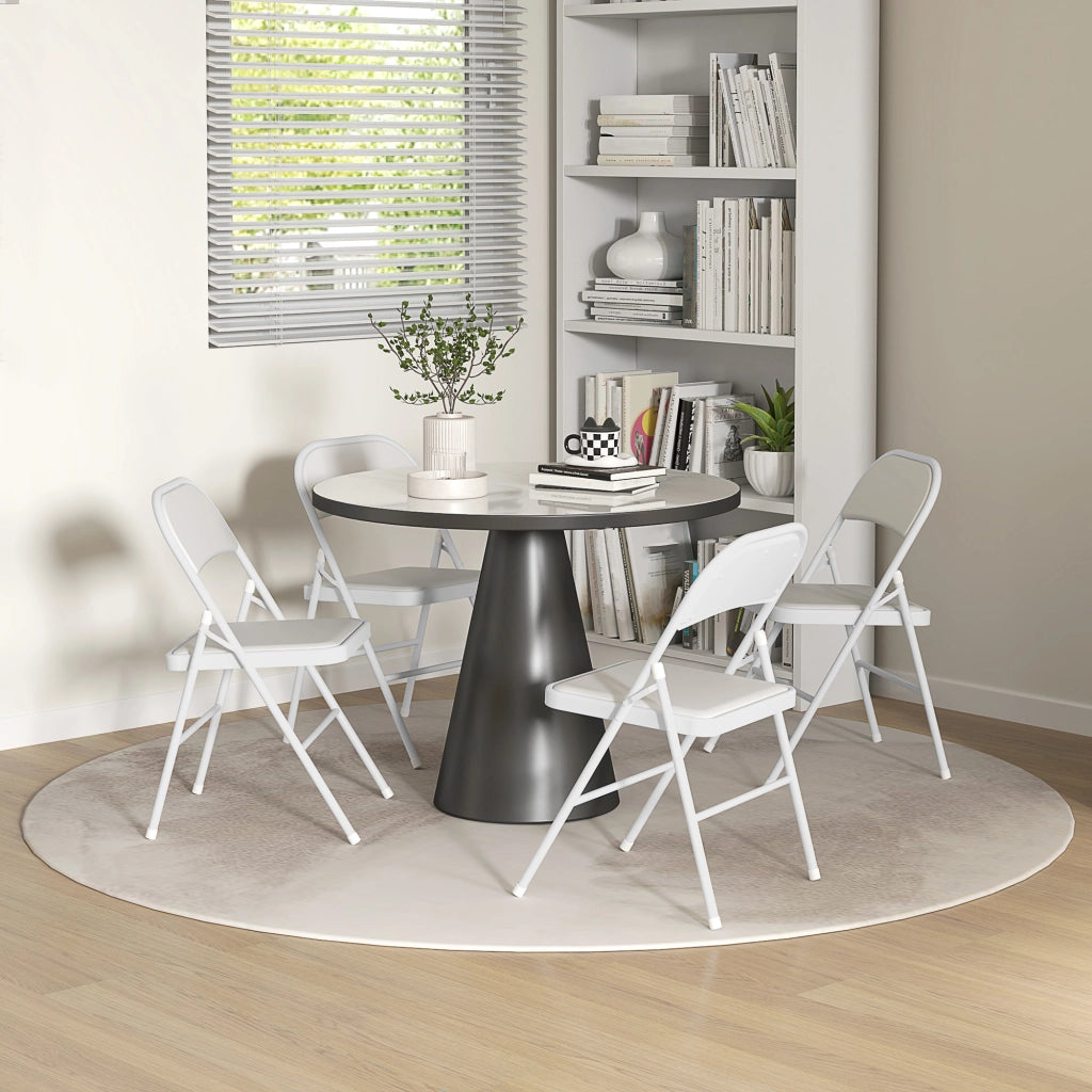 Sedia da pranzo pieghevole ¨C zephmum ¨C bianco 45x46x78 cm