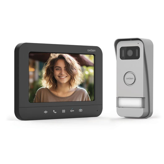 VIDEO CITOFONO 2 FILI MONOFAMILIARE - SCHERM 7 POLLICI A COLORI