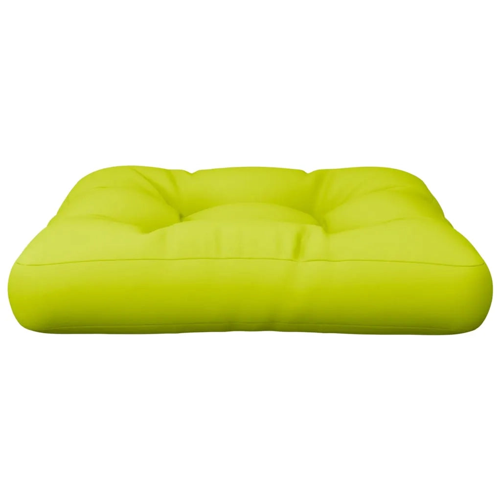 Cuscino per Pallet Verde Brillante 50x50x12 cm in Tessuto