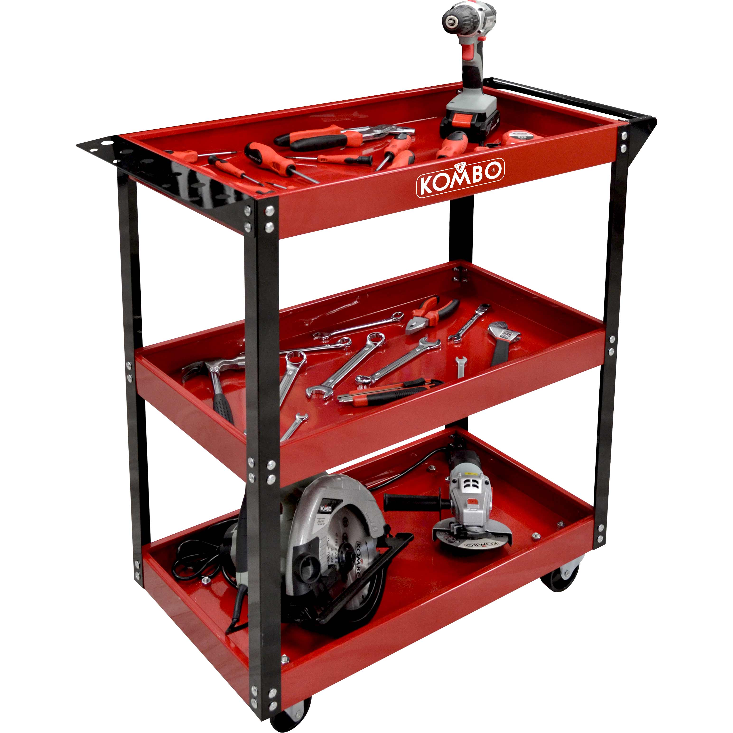 CARRELLETTO PORTAUTENSILI 3 RIPIANI