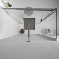 BOX DOCCIA ELITE ANGOLARE 70x120 CM SCORREVOLE CON LATO FISSO TRASPARENTE