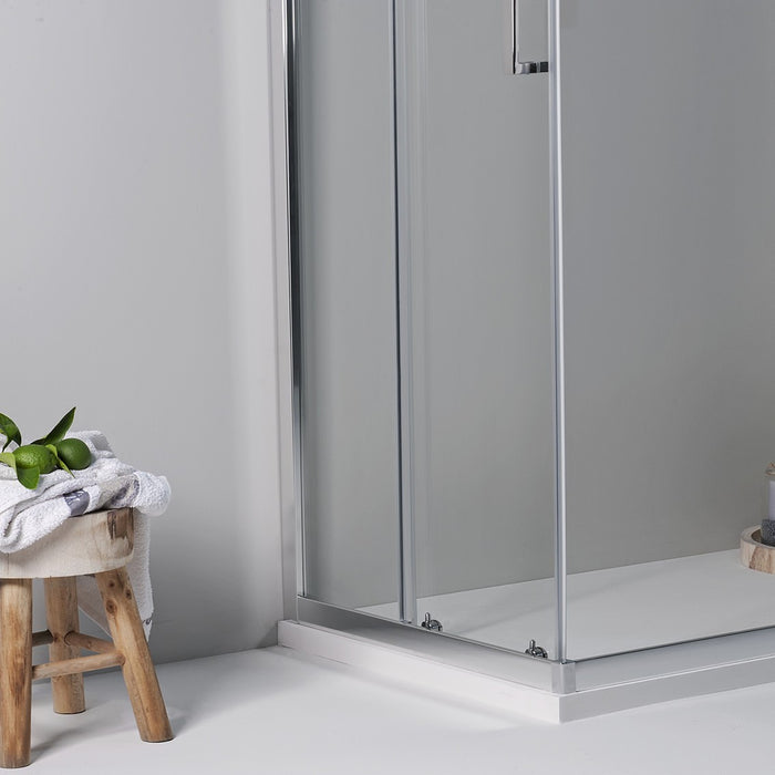 BOX DOCCIA ELITE ANGOLARE 70x120 CM SCORREVOLE TRASPARENTE