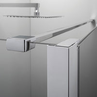 Box Doccia Angolare 70x80 Cm Apertura Saloon con Lato Fisso Trasparente