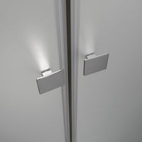 Box Doccia Angolare 70x90 Cm Apertura Saloon con Lato Fisso Opaco