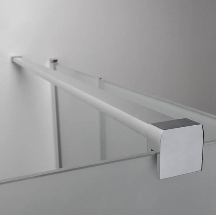 Box Doccia Angolare 80x100 Cm Apertura Saloon con Lato Fisso Opaco