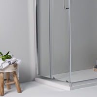 BOX DOCCIA ELITE ANGOLARE 80x100 CM SCORREVOLE TRASPARENTE