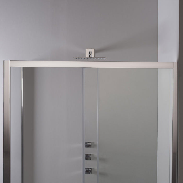 BOX DOCCIA ELITE ANGOLARE 80x140 CM SCORREVOLE CON LATO FISSO TRASPARENTE