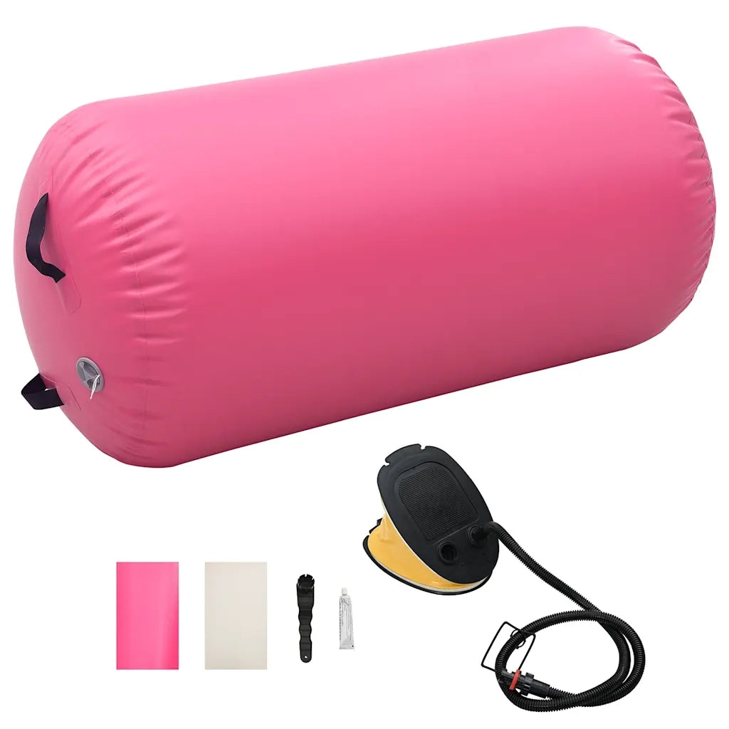 Rotolo da Ginnastica Gonfiabile con Pompa 120x90 cm in PVC Rosacod mxl 129328