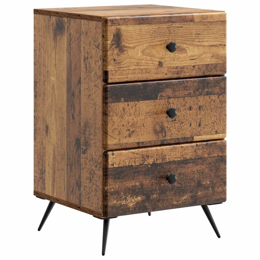 Armadio da Notte con cassetto Legno antico 43 x 41 x 66,5 cm 895483