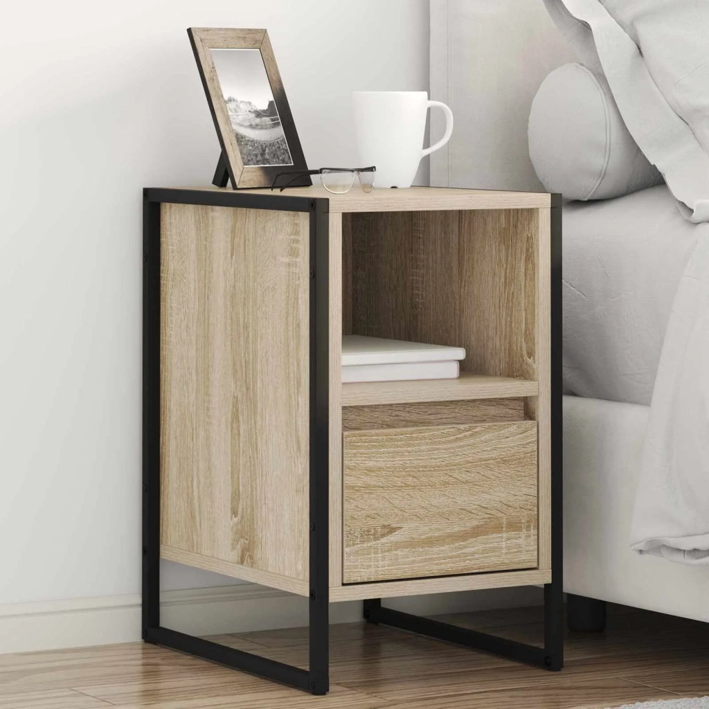 Comodino 2 pcs Sonoma 39,5 x 30 x 50 cm Legno multistrato 886657