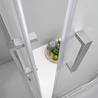 BOX DOCCIA ELITE ANGOLARE 80x90 CM SCORREVOLE OPACO