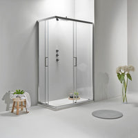 BOX DOCCIA ELITE ANGOLARE 90x120 CM SCORREVOLE TRASPARENTE