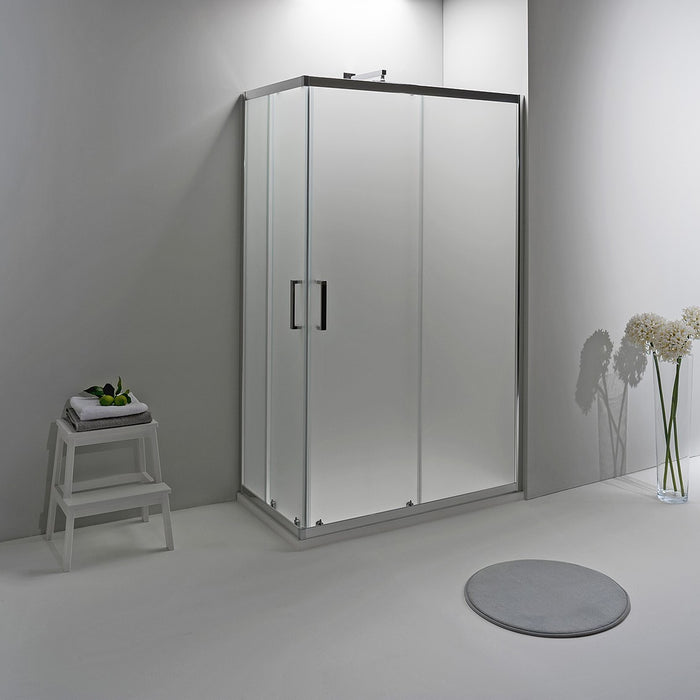 BOX DOCCIA ELITE ANGOLARE 90x90 CM SCORREVOLE OPACO