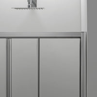 Box Doccia a Libro 70X100 cm Cristallo Trasparente 6 mm