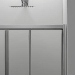 Box Doccia a Libro 70X100 cm Cristallo Trasparente 6 mm