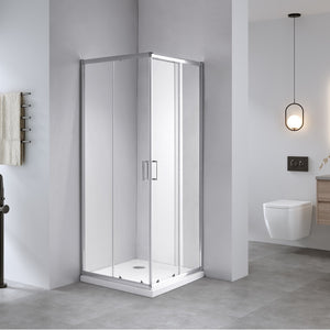 Box doccia 70x90 cm vetro 4 mm 185h trasparente apertura Scorrev