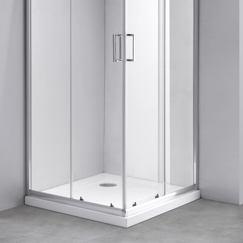 Box doccia 70x90 cm vetro 4 mm 185h trasparente apertura Scorrev