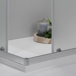 Box Doccia Elite Tre Lati 70x120x70 Cm Scorrevole Opaco