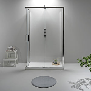 Box Doccia Elite Tre Lati 70x70x70 Cm Scorrevole Trasparente