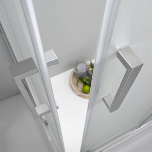 Box Doccia Elite Tre Lati 80x100x80 Cm Scorrevole Opaco