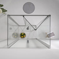 Box Doccia 80x100x80 cm Apertura Frontale a Libro Cristallo Trasparente