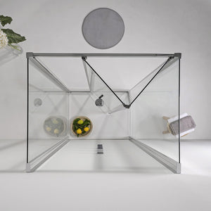 Box Doccia a Libro 3 Lati 80x90x80 Apertura Centrale Trasparente 6 mm
