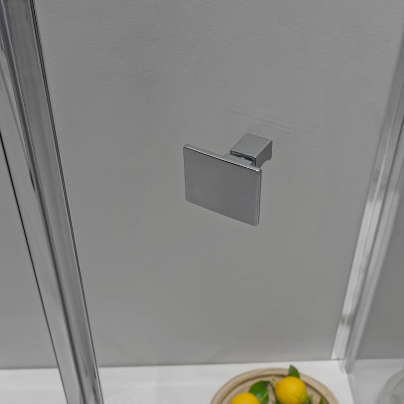 Box Doccia a Libro 3 Lati 80x90x80 Apertura Centrale Trasparente 6 mm