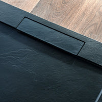 Piatto Doccia 70x170 Cm Marmoresina Antracite Rettangolare Slim|