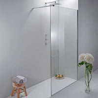 Box Doccia Walk In  80 Cm in Cristallo Trasparente con Anticalcare