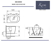 Coppia Sanitari Sospesi Rimless senza Brida con Sedile Softclose