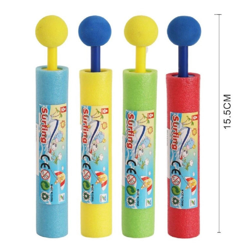 Trade Shop - Pistola Ad Acqua Tubo 15.5cm Manico A Pomello Bambini Schiuma Gioco Estate 605464 -