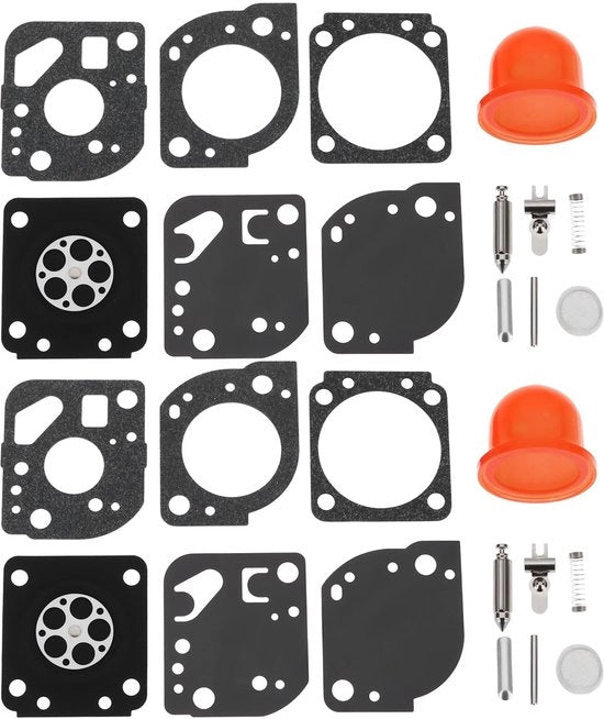 Kit di ricostruzione carburatore - Compatibile con Zama RB-117 - Materiale duraturo - Installazione semplice - Prestazioni motori migliorati - Incluso: gomme/membrana
