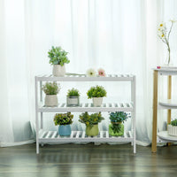 Scarpiera Valora in bambù bianco salvaspazio in stile moderno