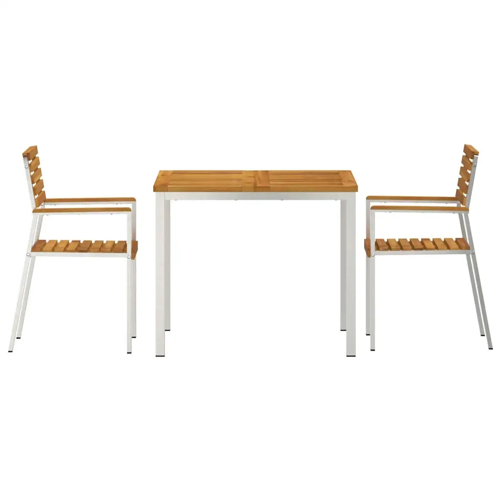 Set da Pranzo per Giardino 3 pcs Legno di Acacia Massello 3334773