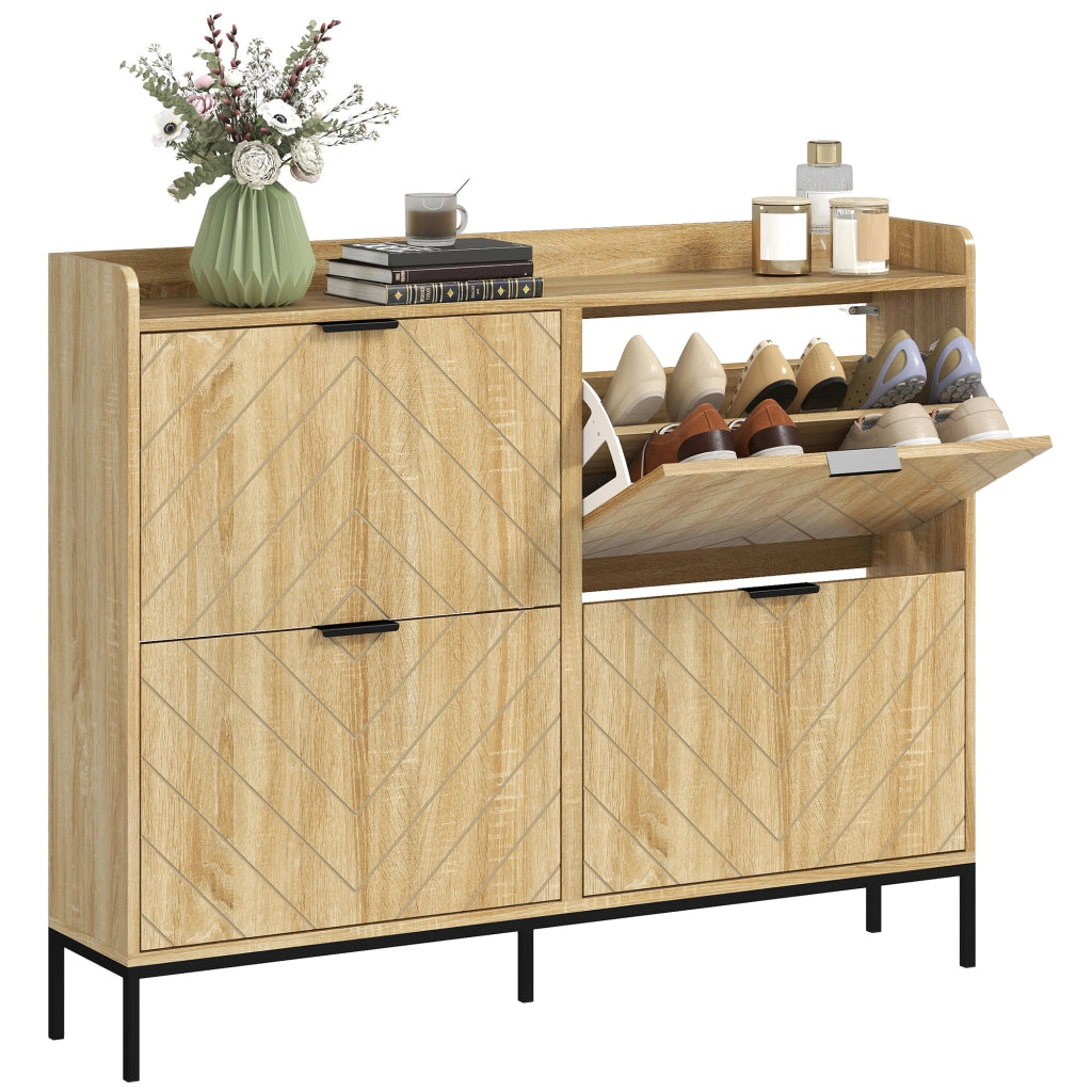 Cassettiera 4 Cassetti per Scarpe ¨C Zephmum ¨C Robe 60x40x80