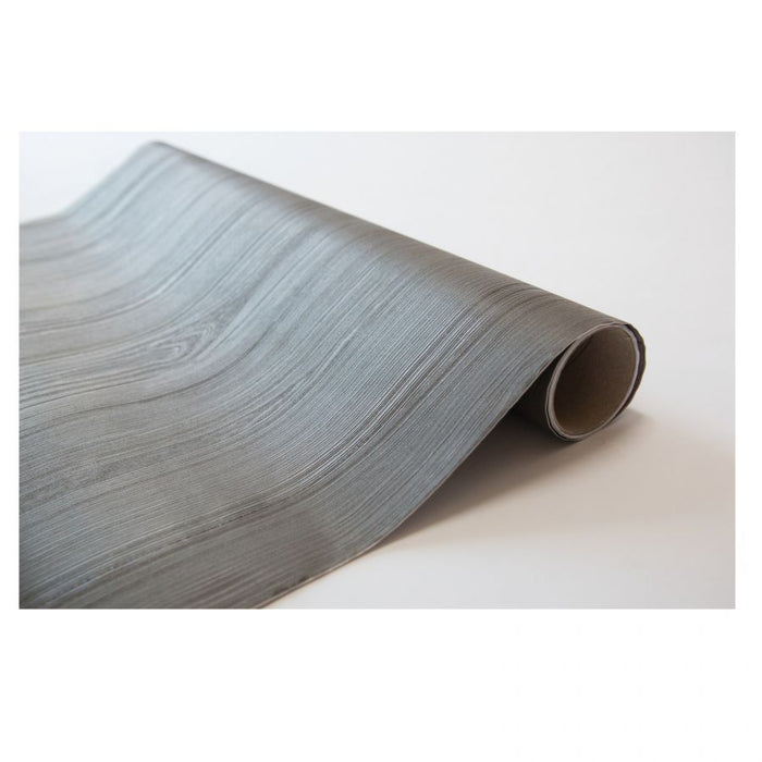 PELLICOLA ADESIVA EFFETTO LEGNO QUADRO 67,5X150 GRIGIO SCURO