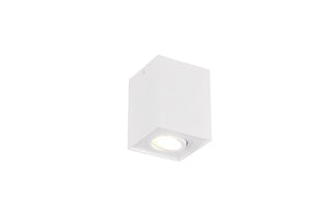 Plafoniera da Interno  GU10 in Metallo Bianco Opaco