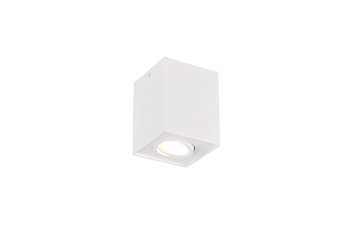 Plafoniera da Interno  GU10 in Metallo Bianco Opaco