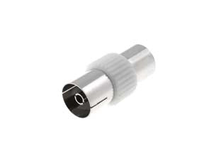 ADATTATORE TV COASSIALE PRESA-PRESA- - ø mm.9,5 - 10 pezzi